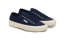 SUPERGA HERRINGBONE NAVY OFF WHITE